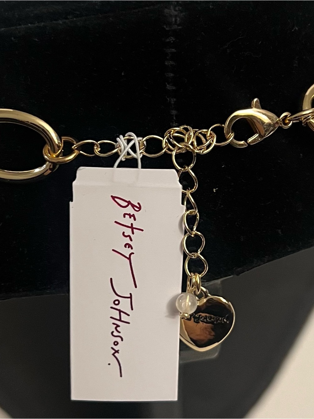 Betsey Johnson Gold-Tone Chain Necklace with Orange & Aqua Starfish Pendant - Picture 8 of 16